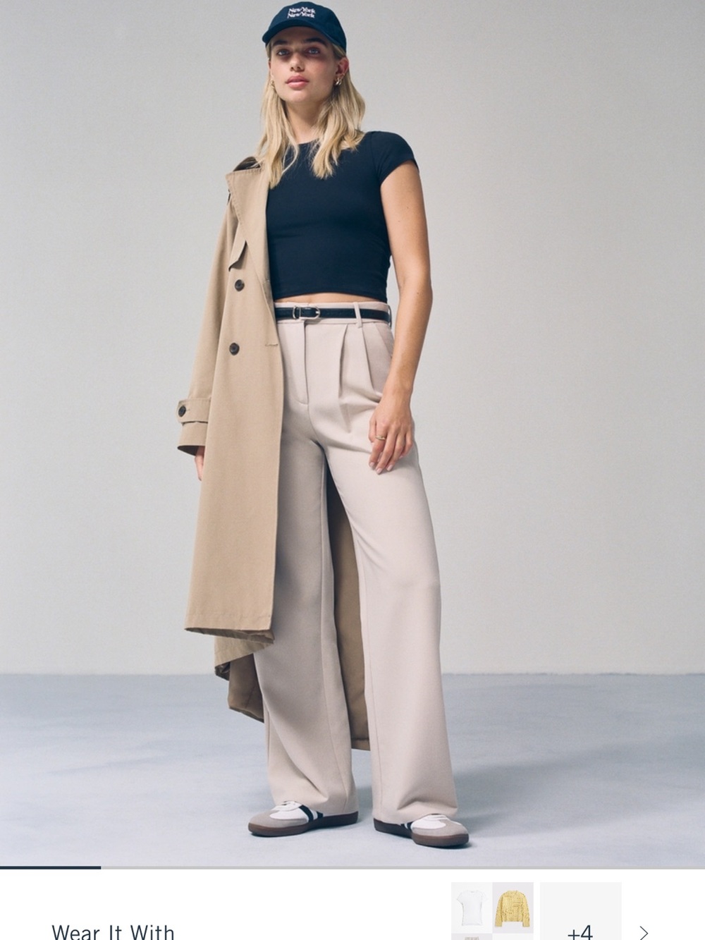 Abercrombie & Fitch Sloane tailored wide leg pant